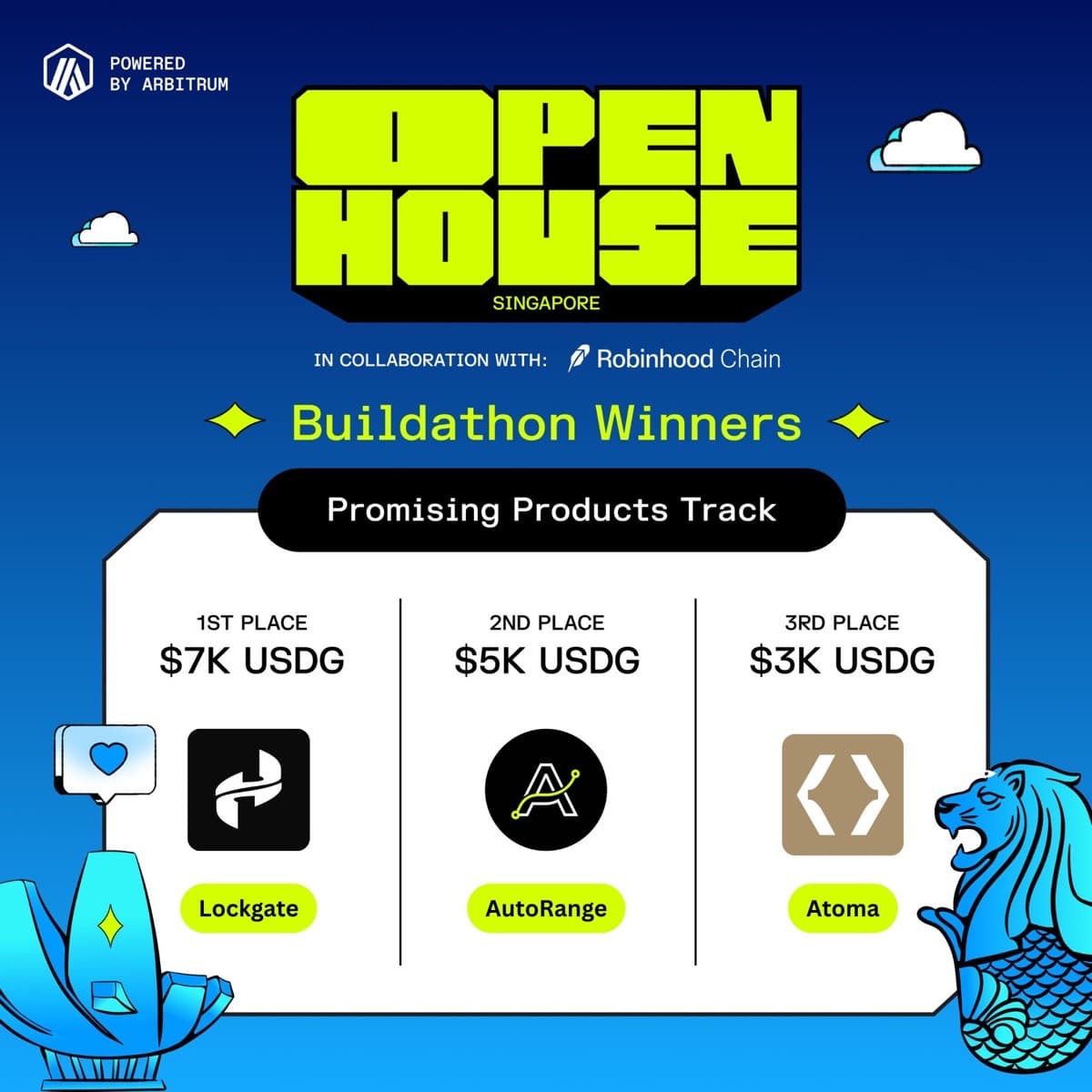 Arbitrum Open House Singapore Buildathon — 2º lugar